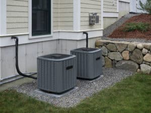 Heating and air conditioning inverter used to climatize a home